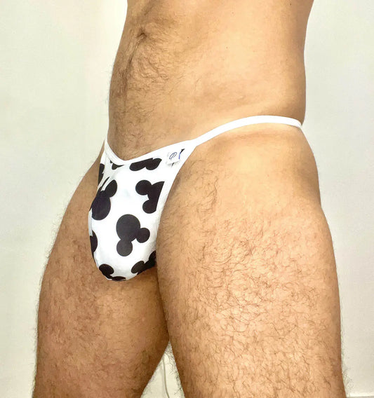 String - Black and white mouse